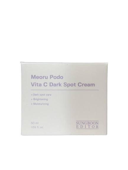 SUNGBO EDITOR Meoru Podo Vita C soothing cream texture on calm skin.