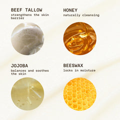 Sunkissed By Heaven balm on skin demonstrating non greasy hydration