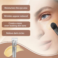 Applying Sunnydeer Eye Tightener under the eye for a refreshed look