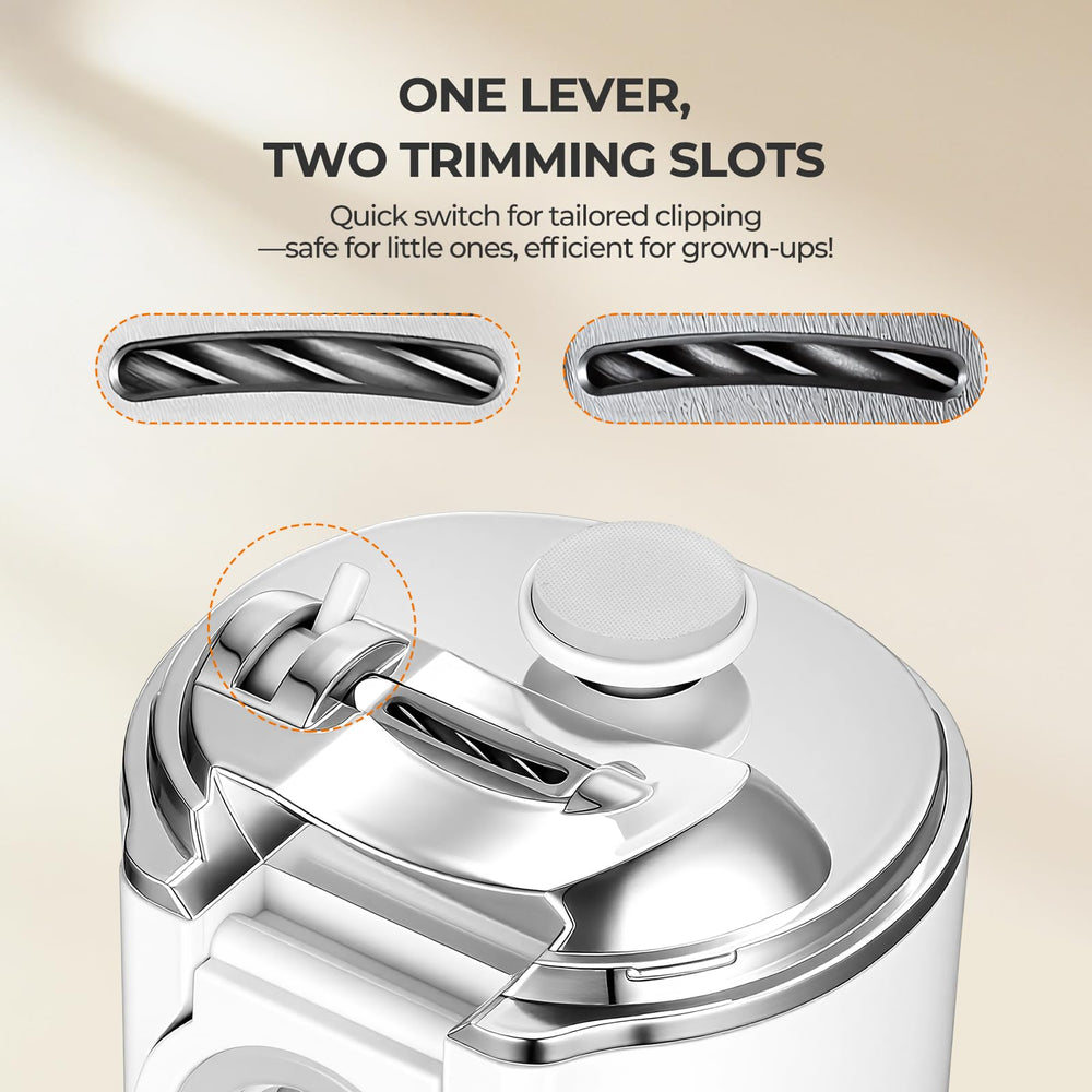 Suntony 3-speed dial adjusts power for all ages and nail types.