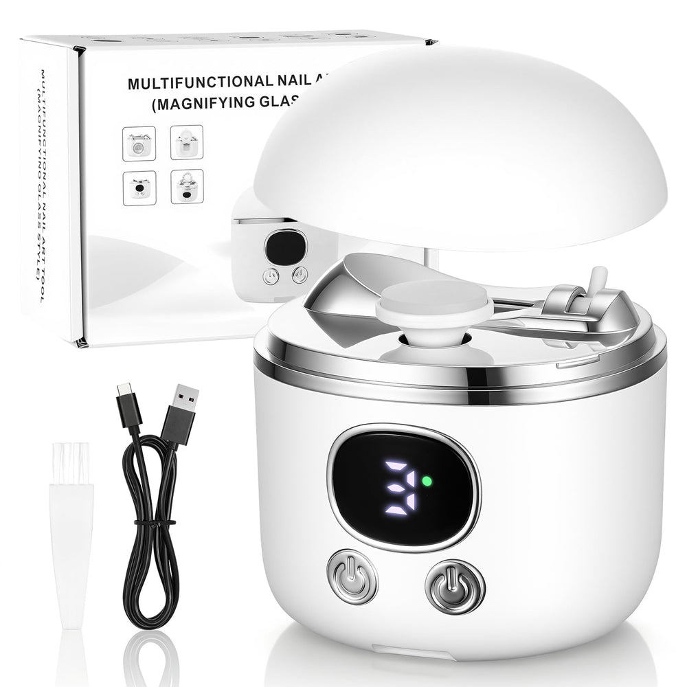 Suntony nail clipper magnifier closeup for precise baby nails and easy inspection.