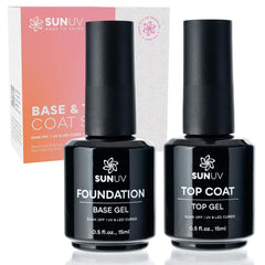SunUV base coat 15ml bottle for a smooth gel manicure.