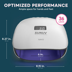 SUNUV SUN4 timer settings demonstrate versatile curing options