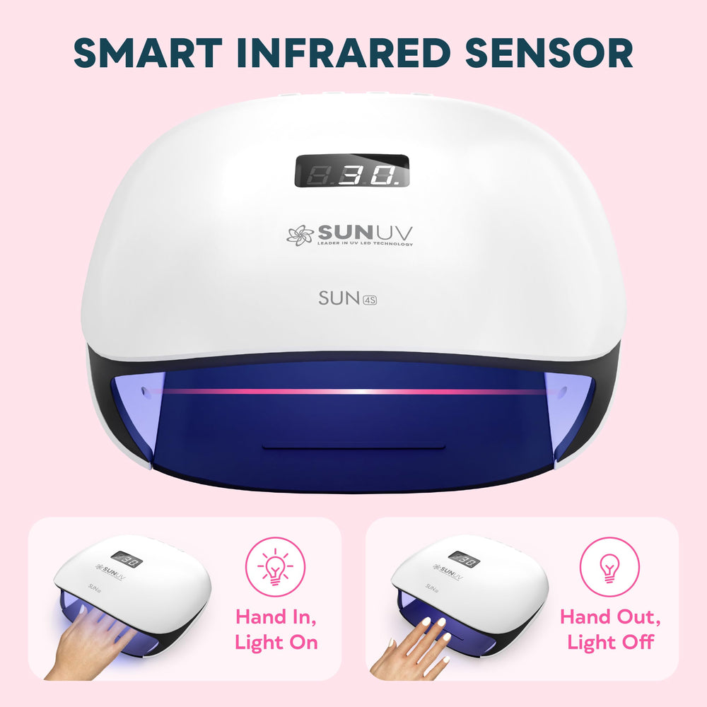 Four timer presets provide flexible options for different gel formulas and coats