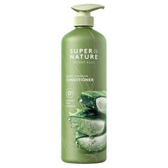 Super Nature Potent Aloe Gentle Moisture Conditioner ingredients highlight naturally derived formula.