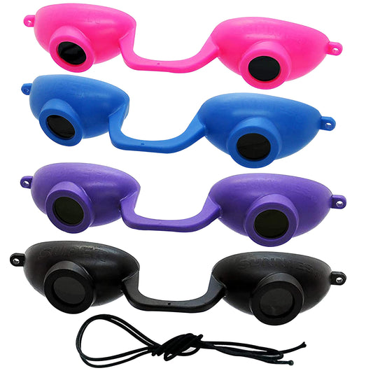 Super Sunnies EVO FLEX tanning bed goggles shield eyes during indoor sessions.