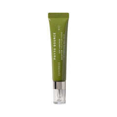 SUPEREGG Phyto Bounce Eye Contour Solution bottle showing a lightweight, hydrating formula for refreshed eyes