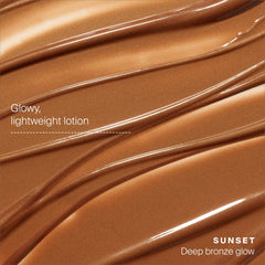 Close-up of Glowscreen Sunset texture showing creamy, non-greasy finish.