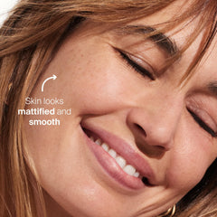 MatteScreen being absorbed easily for all skin types.