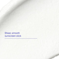 Supergoop Mineral Sheer Stick applied on skin for quick, natural finish.