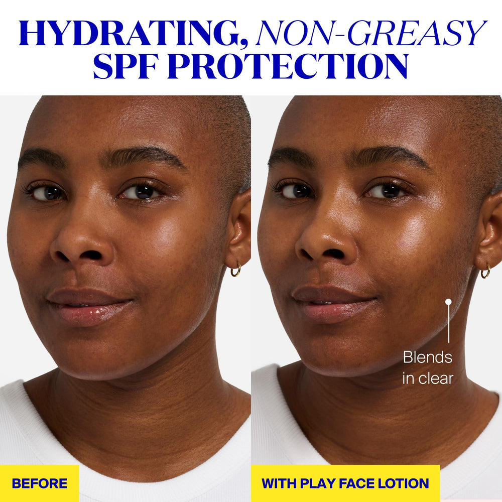 All skin types welcome: fragrance-free, lightweight Supergoop! PLAY lotion.