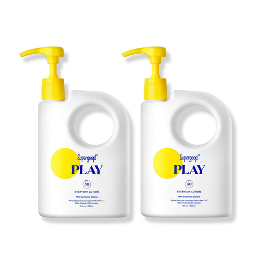 Supergoop! PLAY Everyday Lotion SPF 50 bottle front with broad protection.