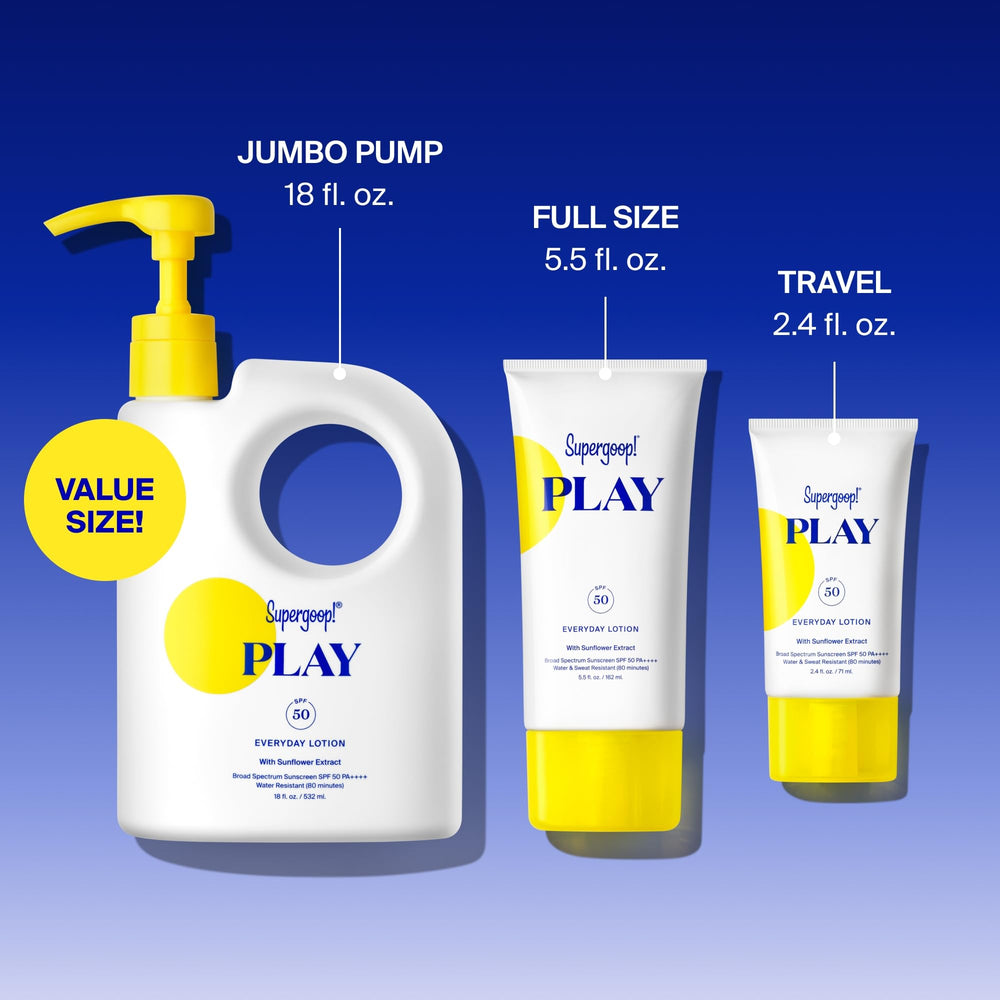 Supergoop! PLAY Everyday Lotion on skin demonstrates fast absorption.