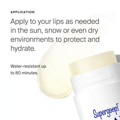 Supergoop! PLAY Lip Shield SPF 30 Mint 80-minute water resistance for active days