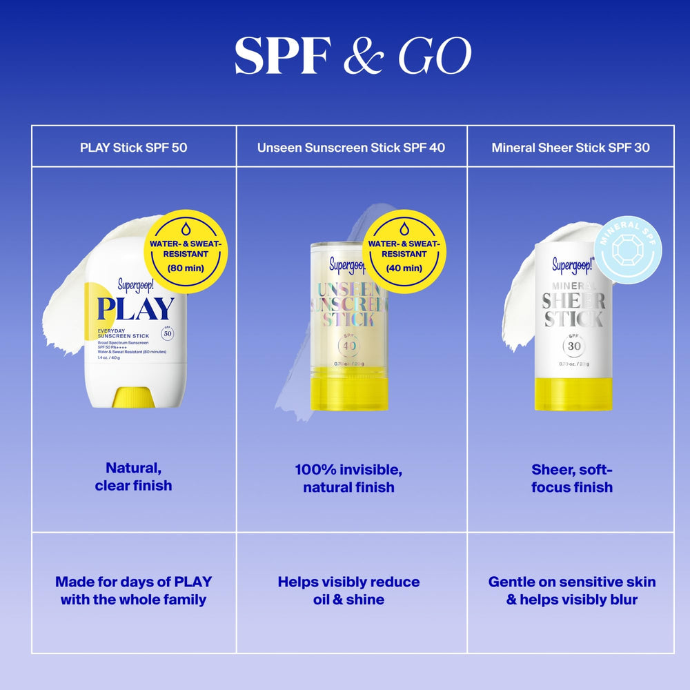 Supergoop! PLAY fragrance-free formula suitable for sensitive skin