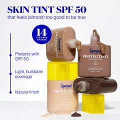 Protec(tint) 14-shade range image highlights inclusive options for diverse skin tones
