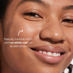 Supergoop! Unseen Sunscreen oil-free formula delivering a velvety finish.