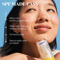 Supergoop Unseen Sunscreen Stick SPF 40 controls oil for shine reduction