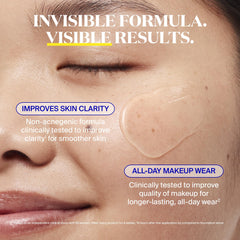 Swatches on hand demonstrate invisible finish of Unseen Sunscreen