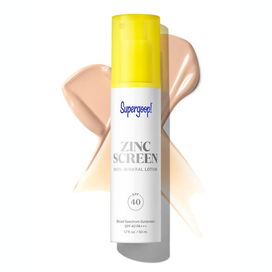 Supergoop Zincscreen bottle front ready for daily UV protection