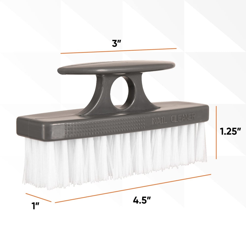 Close-up of Superio stiff bristles for tough grime removal.