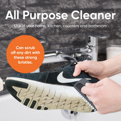 Superio stiff bristles scrub away dirt and grime around nails.