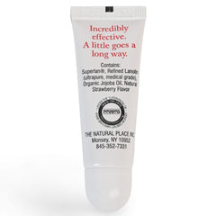 Newborn-safe lip care image demonstrates gentle use of Superlan.