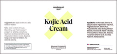 Supplement Spot Kojic Acid Cream swatch showing even skin tone result.