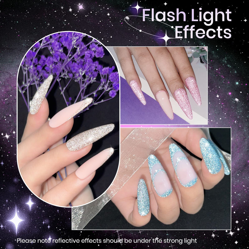 SUPWEE crystal glitter gel polish in a 7 ml bottle for long-lasting color