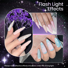SUPWEE crystal glitter gel polish in a 7 ml bottle for long-lasting color