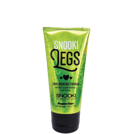 Supre Snooki Ultra Dark Leg Bronzer bottle delivering dramatic leg color.