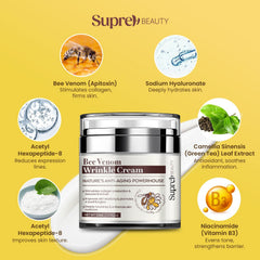 SupreH Bee Venom Cream packaging box signaling quality skincare