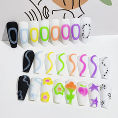 SUPWEE curing under lamp preview showing quick set of designs