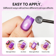 SUPWEE application tip: magnet 6–10 seconds for cat-eye.