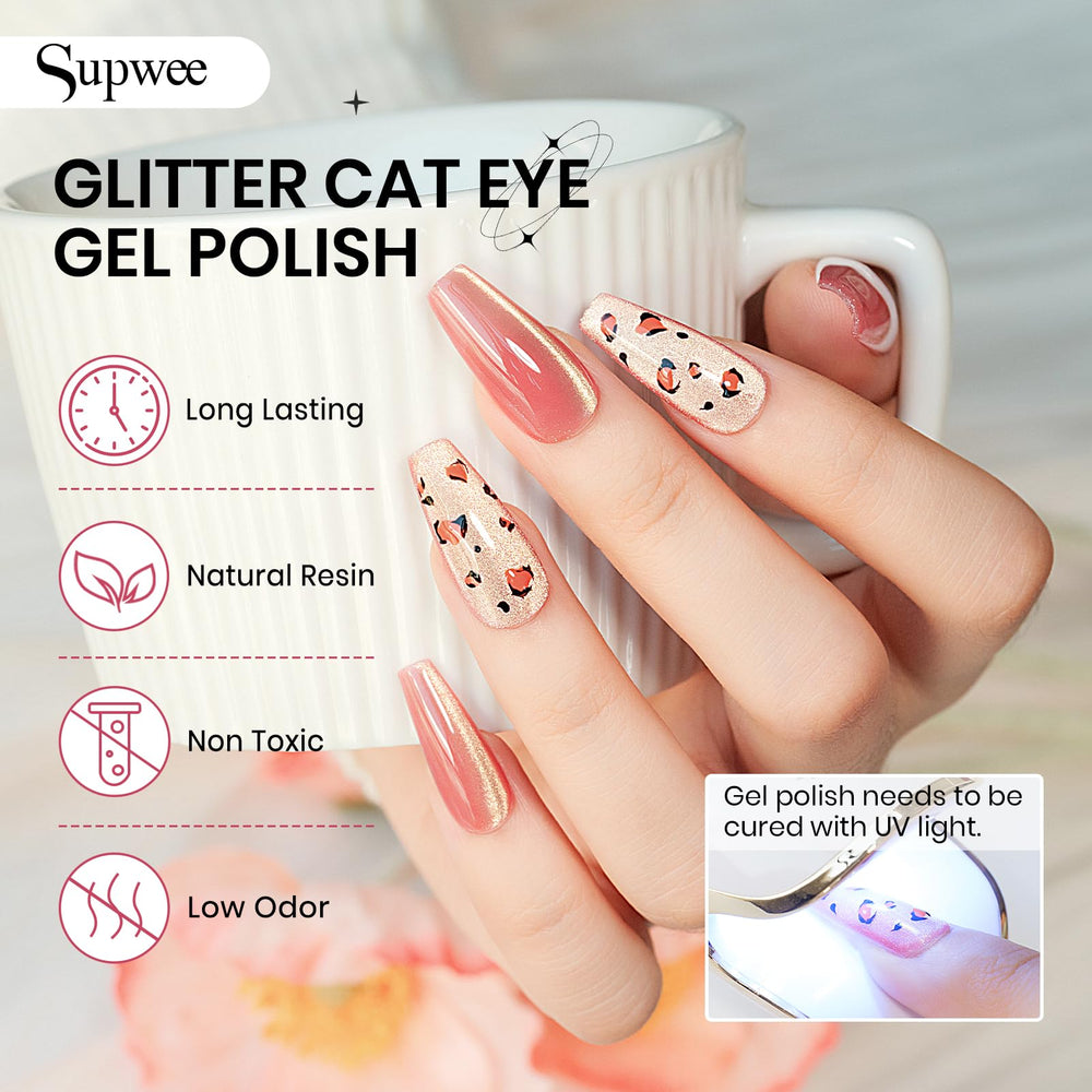 SUPWEE base and top coat recommended for durable, glossy nails.
