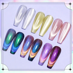 SUPWEE Galactic-hole cat eye effect demonstrated with magnet over nails.