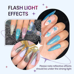 SUPWEE cat eye glow under flash for dramatic nail results.