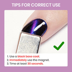 SUPWEE cat eye polish magnet action shows depth and movement on the nail surface