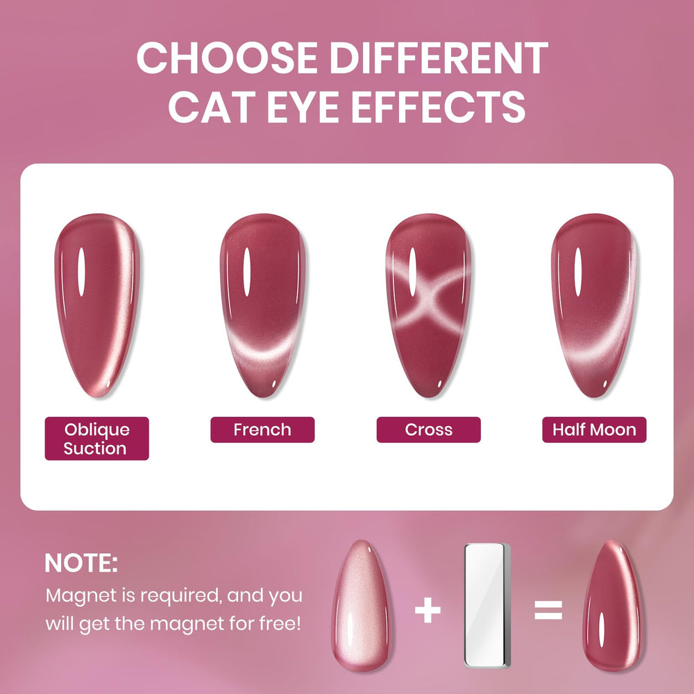 SUPWEE cat eye nail polish lavender bottle subtle elegance