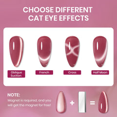 SUPWEE cat eye nail polish lavender bottle subtle elegance