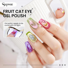 SUPWEE Cat Eye Polish 3D fruit cat eye effect for creative nails