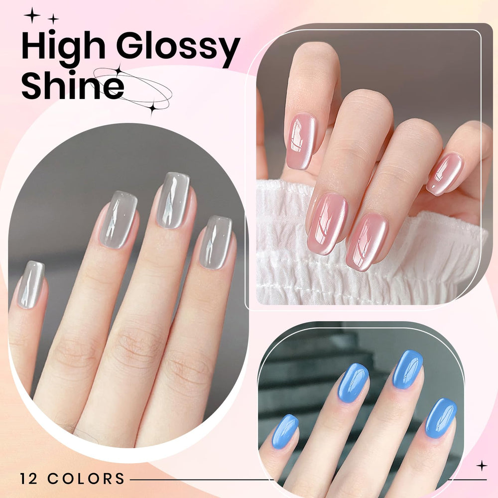 SUPWEE high-gloss finish on nails with bright shine