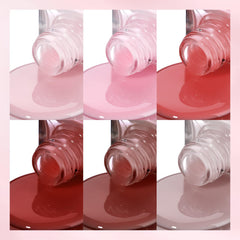 SUPWEE Jelly Nail Polish Set brown shade swatch for warm tones and versatile everyday wear.