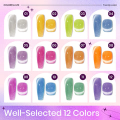SUPWEE long lasting gel nails example after proper prep