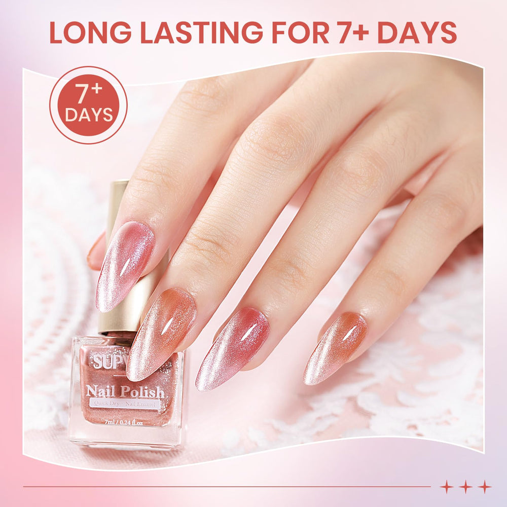 SUPWEE peach shade adds soft shimmer for everyday elegance.