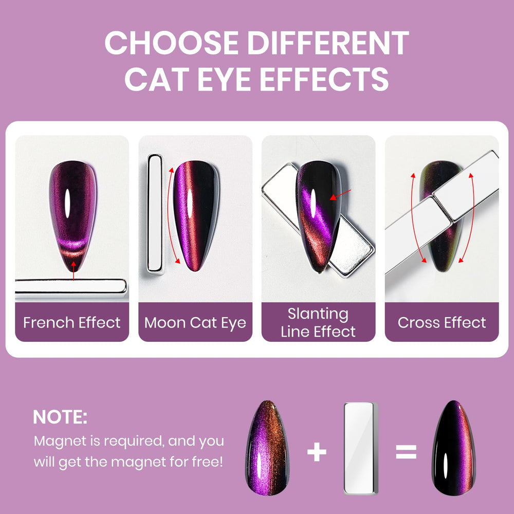 SUPWEE quick-dry cat eye polish highlights fast 3 minute dry time without a lamp