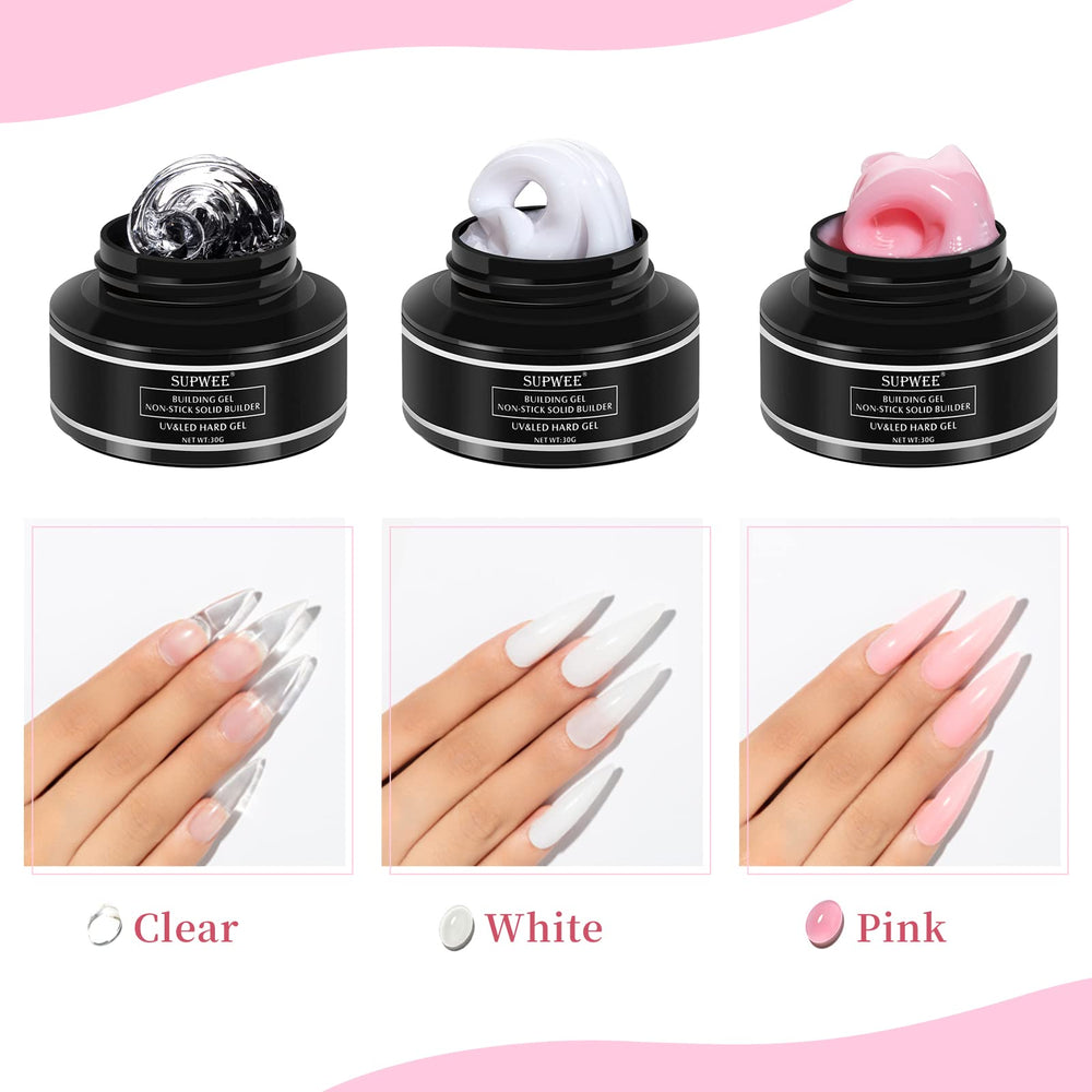 SUPWEE Solid Builder Gel for durable, sculpted nail extensions.