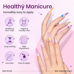 SUWPEE UV lamp curing nails after gel polish application