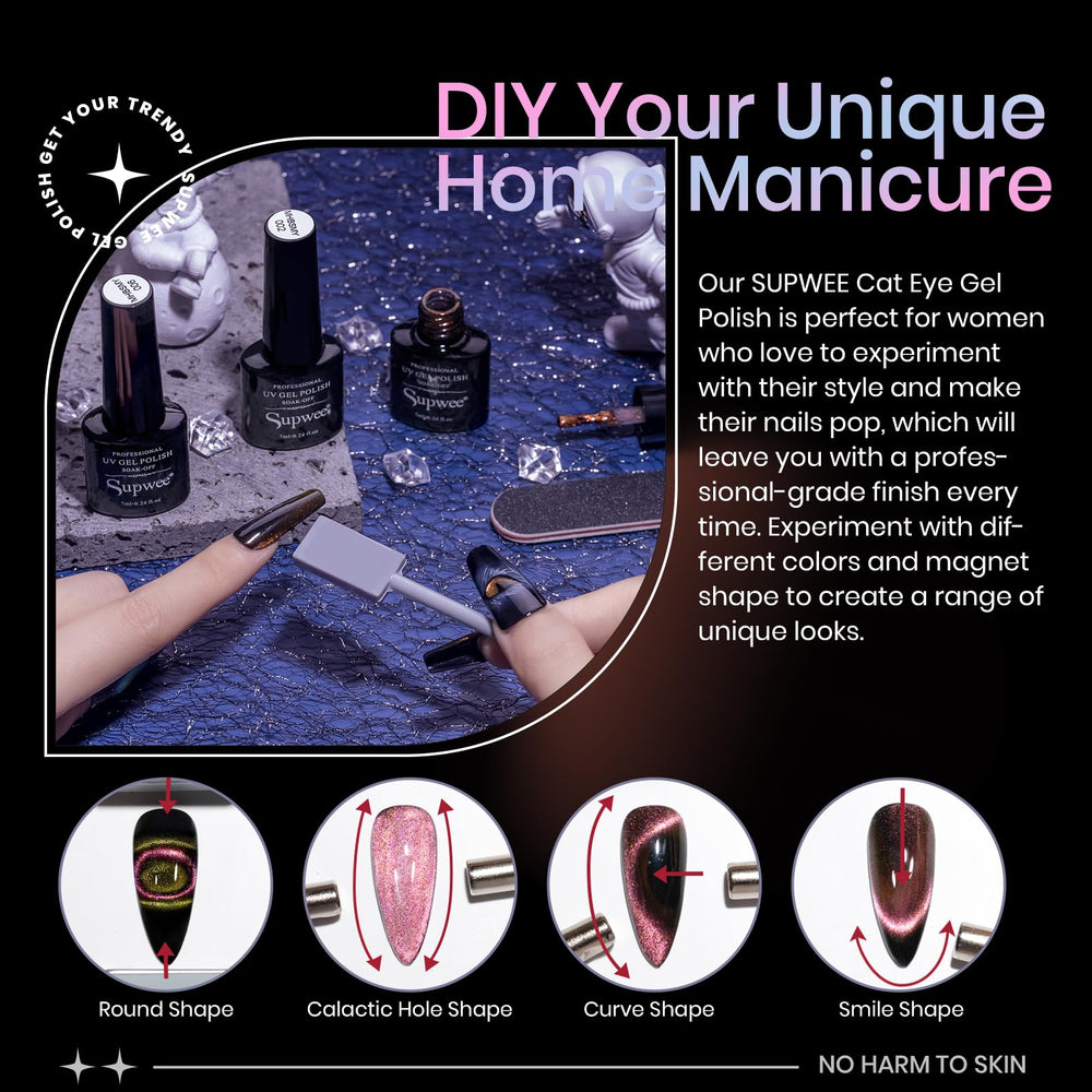 SUPWEE nail kit supports long-lasting wear under UV/LED with proper curing.