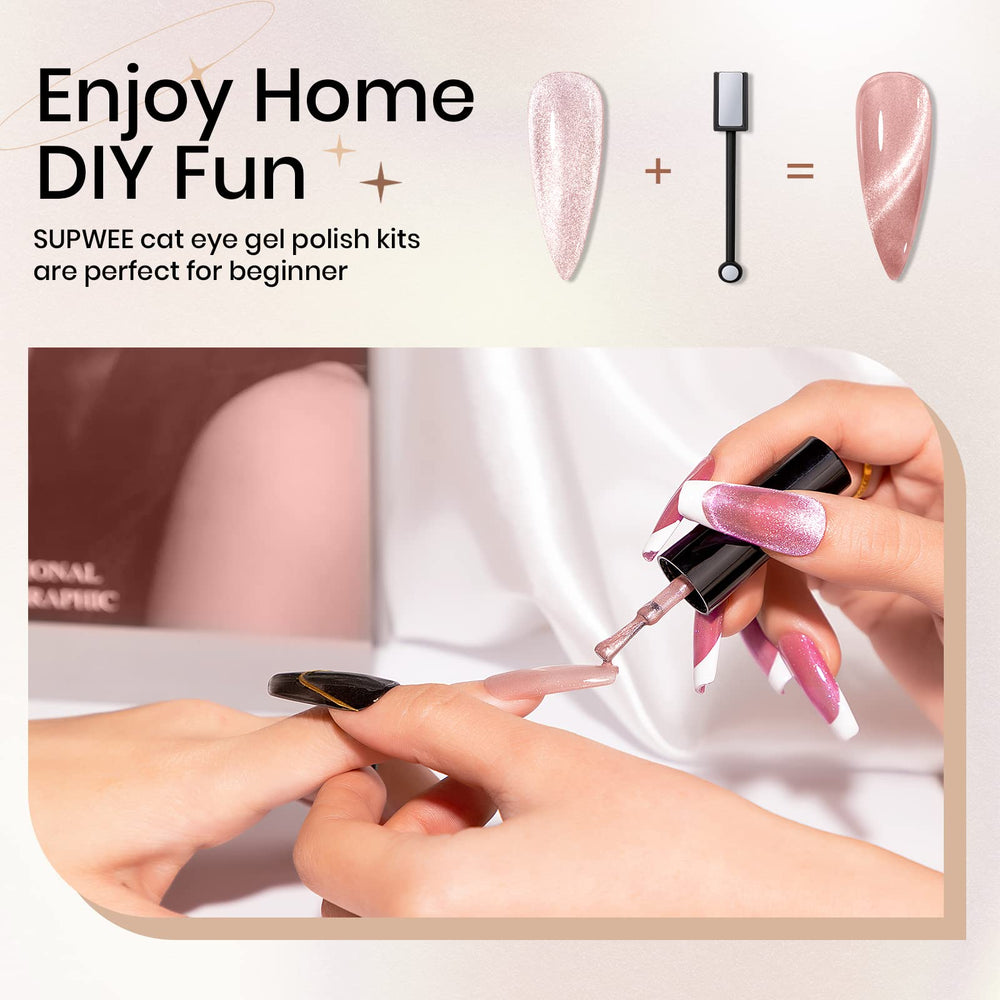 SUPWEE cat eye shapes shown by different angles for creativity.